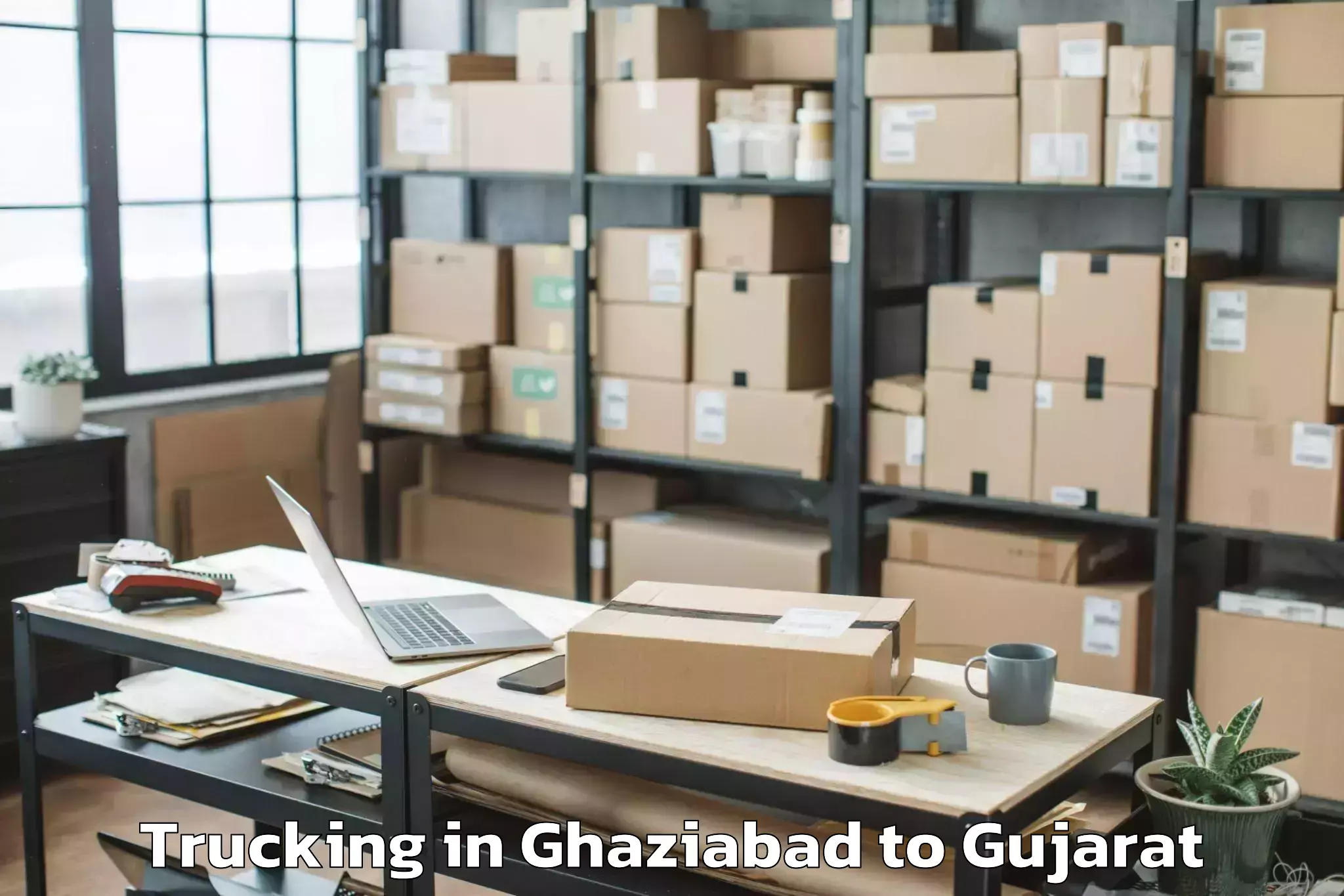 Hassle-Free Ghaziabad to Waghai Trucking